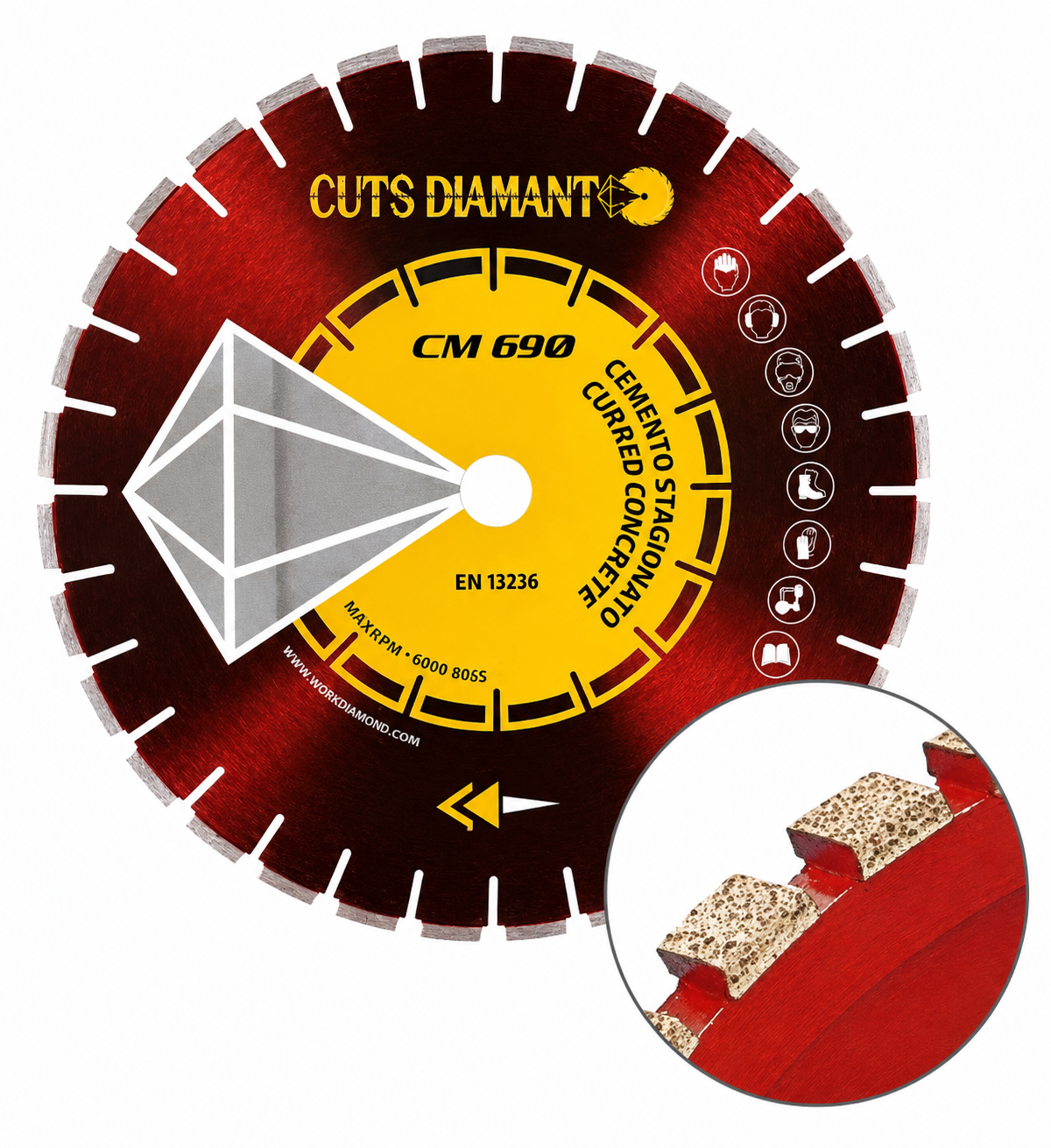 Grinding Disc for cement | 14 mm