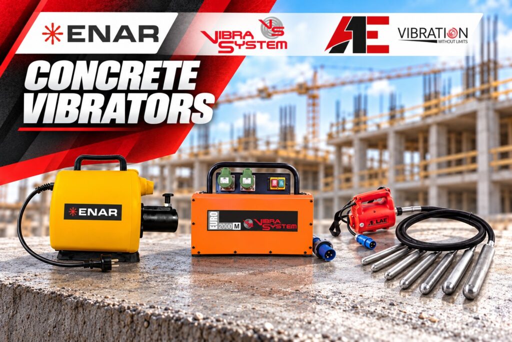 CONCRETE VIBRATORS – equipment range