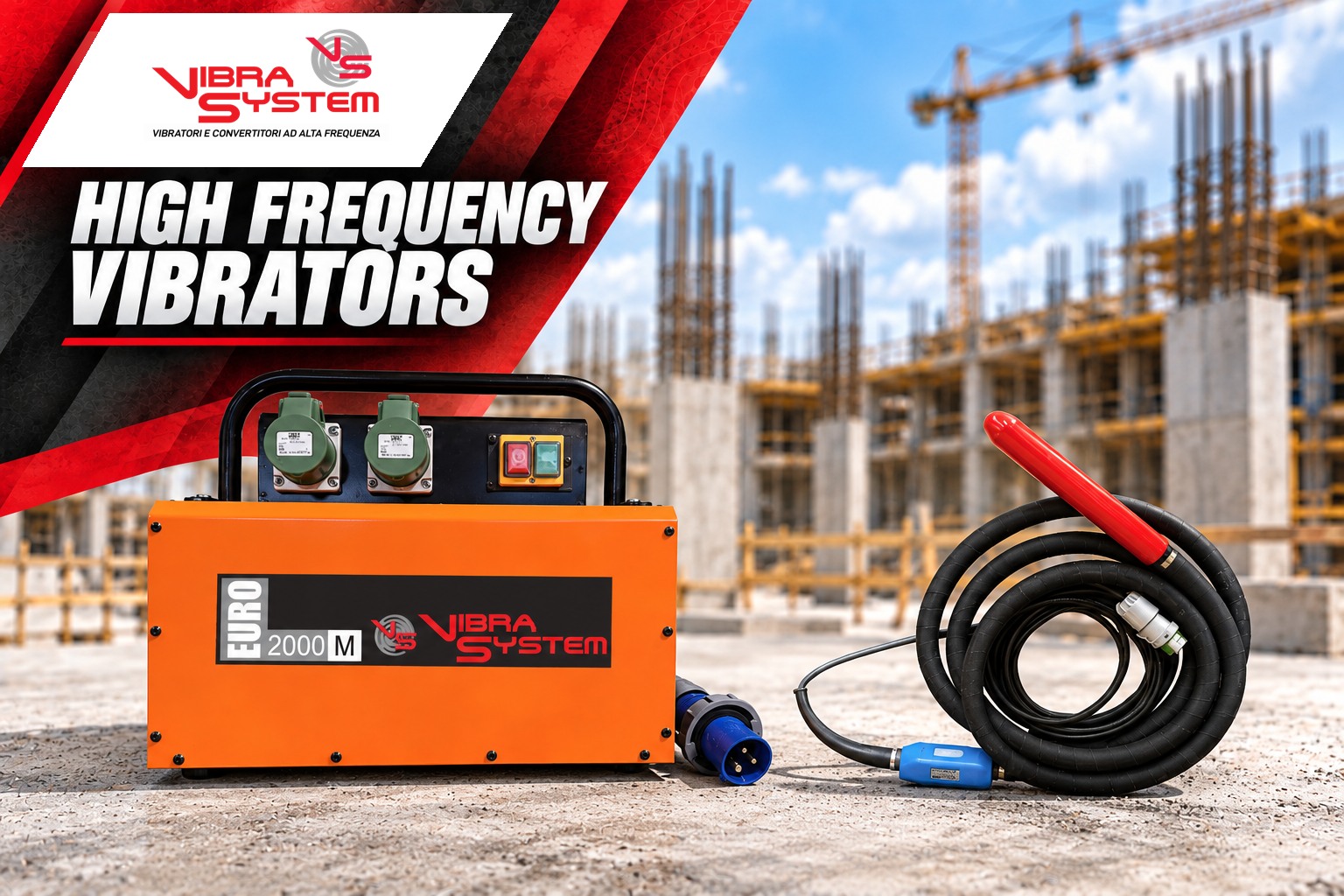 HIGH FREQUENCT CONCRETE VIBRATORS – equipment range