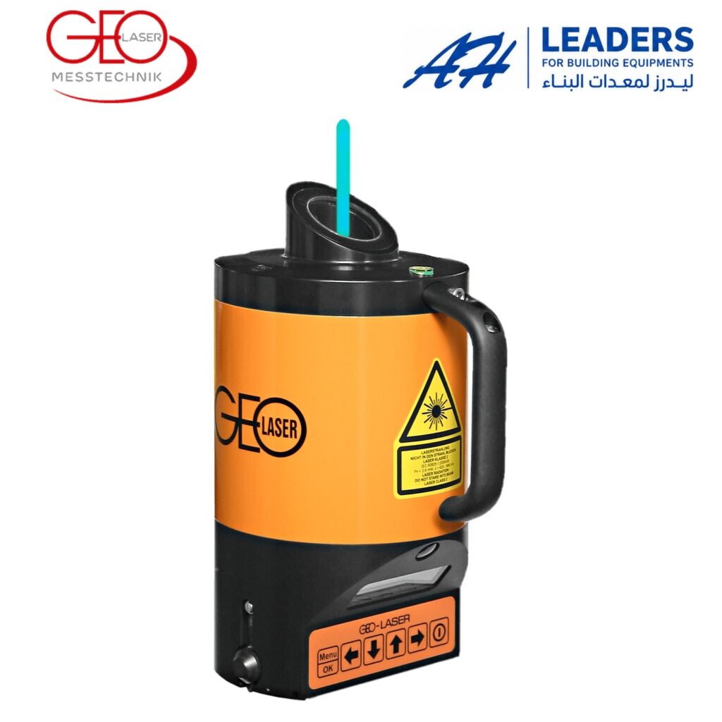 GEO-LASER LL-91L green plumb laser with GEO-LASER and LEADERS logos