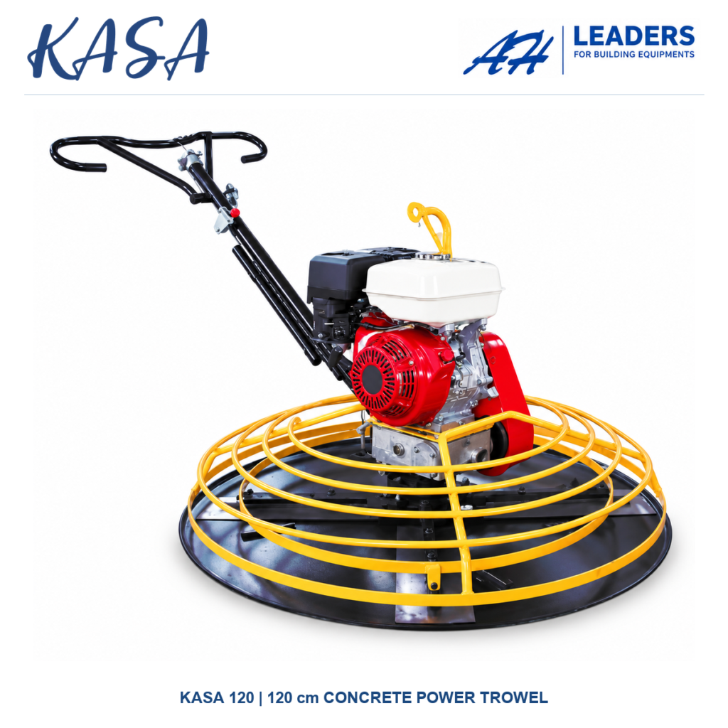 KASA 120 yellow concrete power trowel, 120 cm