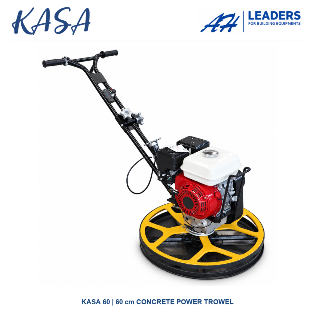 KASA 60 yellow concrete edging power trowel, 60 cm