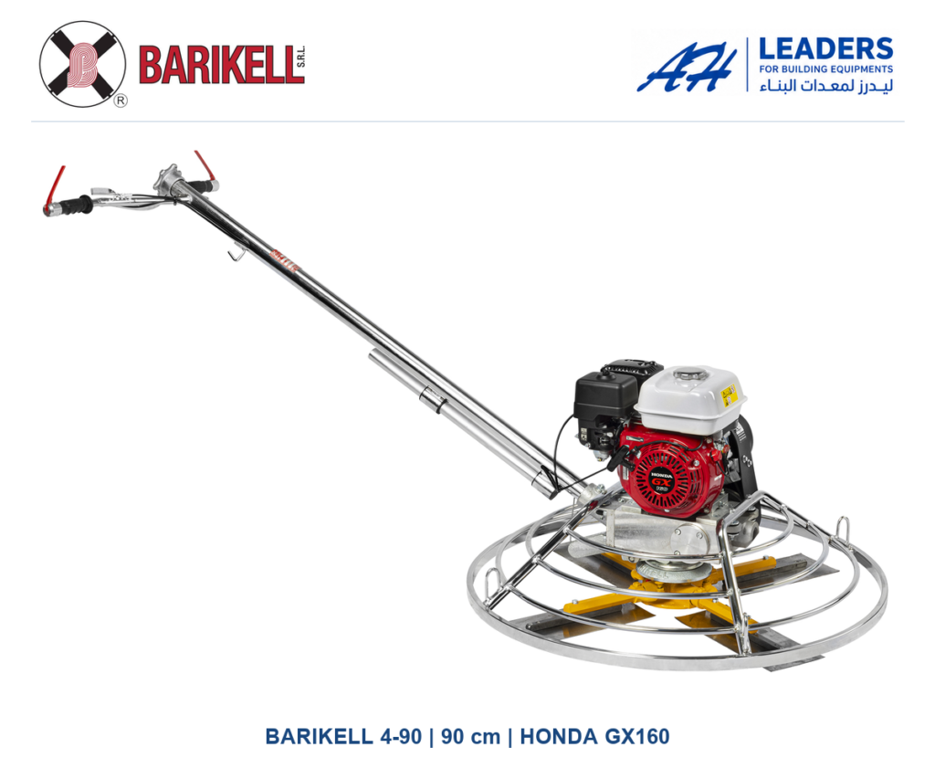 BARIKELL 4-90 3100 concrete power trowel 90 cm with Honda GX160 - LEADERS