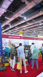 Visitors and equipment at the LEADERS stand during EGYPT PROJECTS 2024