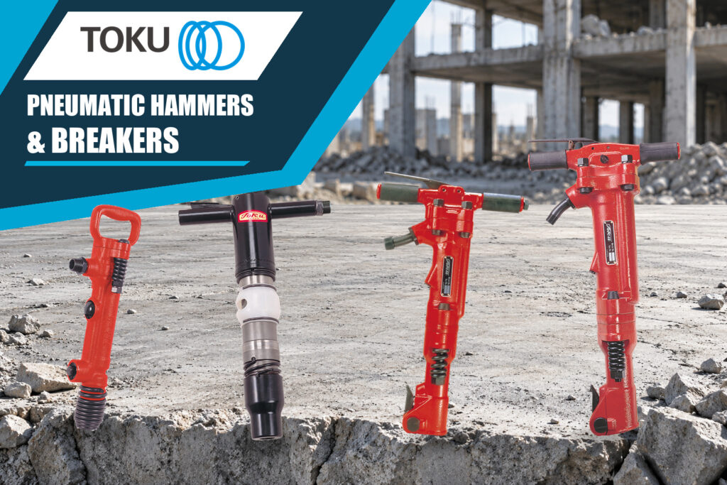 TOKU pneumatic hammers and breakers - TCA7 TCB200 TPB60 TPB90